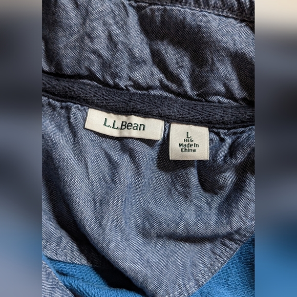 LL Bean polo shirt size L (FITS LIKE A SMALL) - Picture 3 of 3